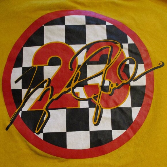 Jordan Men X Large Yellow Red Black White Graphic Airman Short Sleeve Shirt - Picture 4 of 6